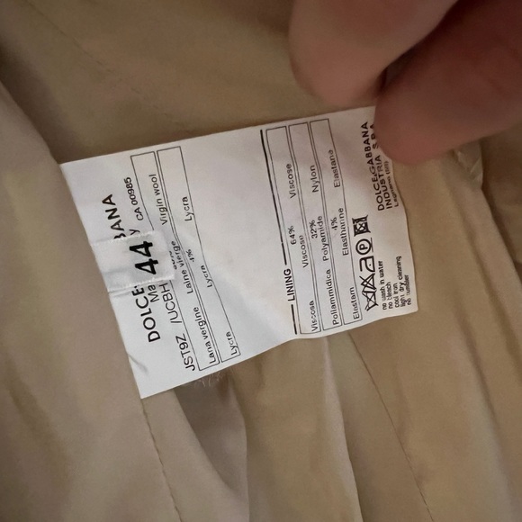 Dolce & Gabbana Beige Suit with Pants - Picture 3 of 5